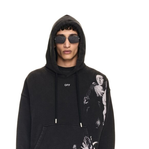 Off-White TAMPA Sunglasses – Gunmetal Blue Rectangular Frame | Model OERI13N 774 - Picture 7 of 11